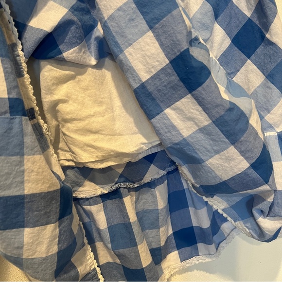 SO Wear It Declare It Adjustable Strap Picnic Plaid Tiered Ruffle Dress - Picture 7 of 9